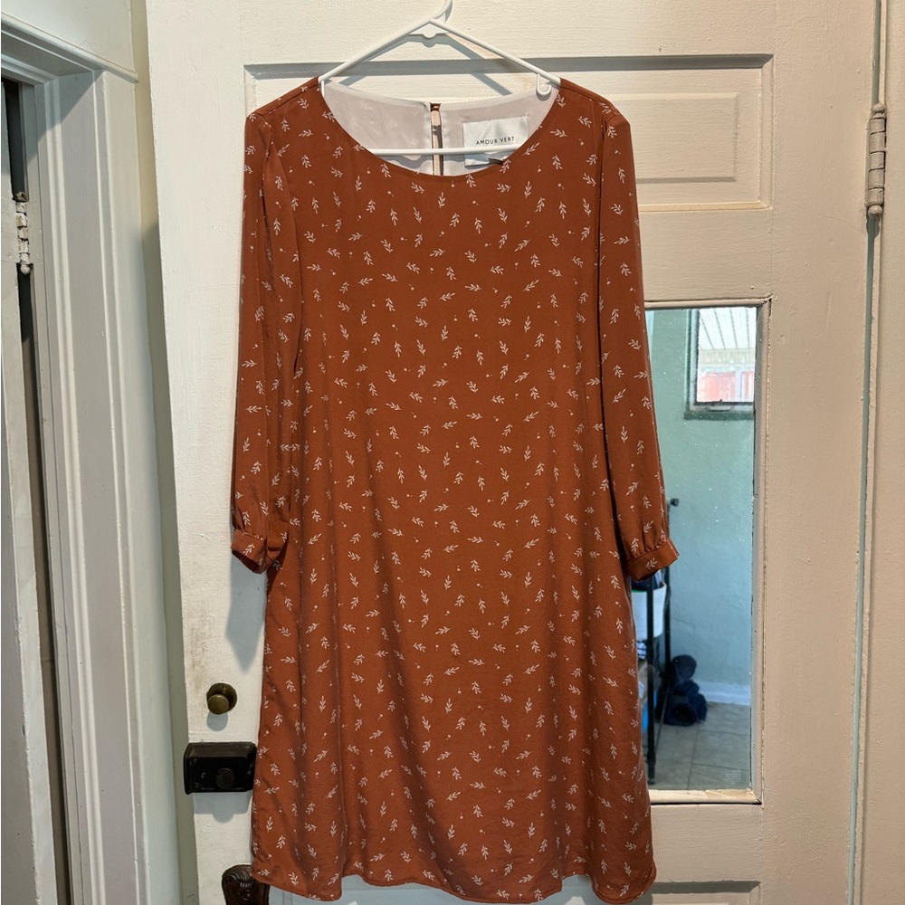Silk amour vert dress - medium